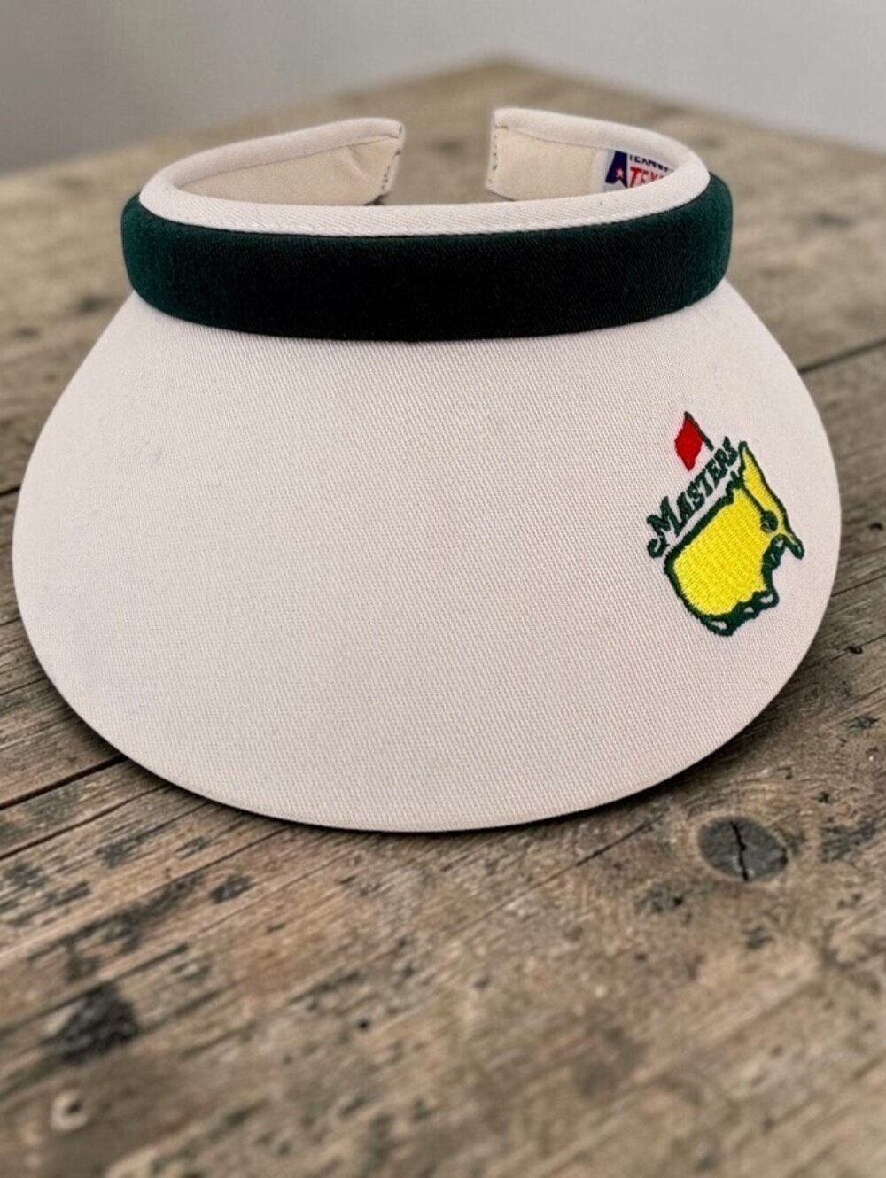 Vintage Texace PGA The Masters Golf Tournament Visor Hat White